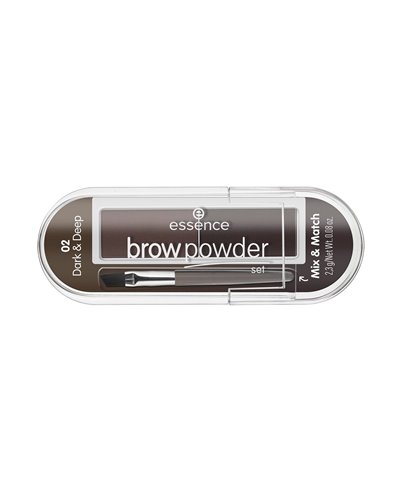 Essence Brow Powder Set Mix & Match 02 Dark & Deep 2,3g